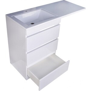 Мебель для ванной Style line Даллас Люкс 58 (120L) три ящика, под стиральную машину, белая