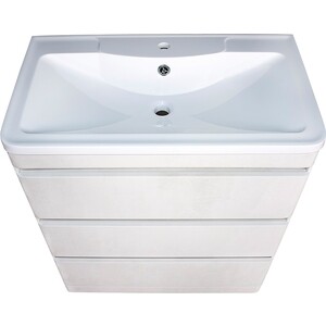 Тумба под раковину Style line Атлантика Люкс 80 3 ящика, бетон крем (СС-00002278)