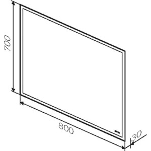 Зеркало Am.Pm Gem 80 с подсветкой (M91AMOX0801WG)