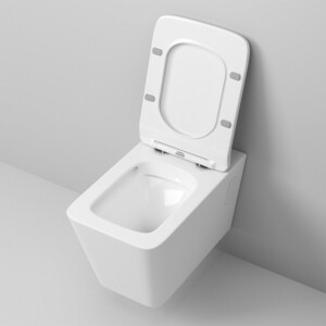 Унитаз подвесной безободковый Grossman с сиденьем микролифт, белый (GR-4414S)