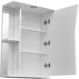 Зеркало-шкаф Stella Polar Винчи 50 с подсветкой, правый, белый (SP-00000034)