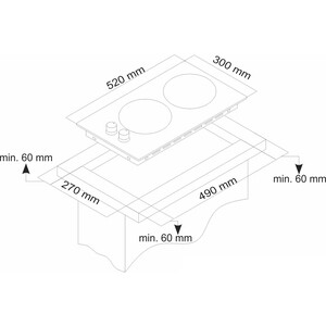 Газовая варочная панель Simfer H30V20M516