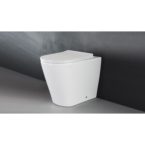 Унитаз приставной безободковый Ceramicanova Highlight Rimless с сиденьем микролифт (CN1812)