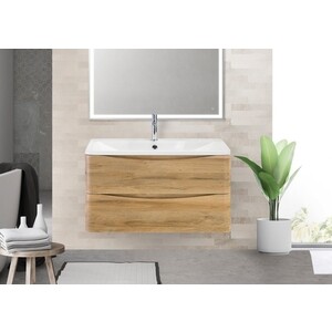 Тумба с раковиной BelBagno Acqua 80 rovere rustico (ACQUA-800-2C-SO-RR, BB800/455-LV-MR-ALR)