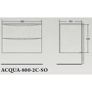 Тумба с раковиной BelBagno Acqua 80 rovere rustico (ACQUA-800-2C-SO-RR, BB800/455-LV-MR-ALR)