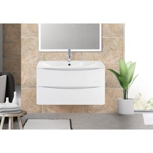 Тумба под раковину BelBagno Acqua 80 bianco lucido (ACQUA-800-2C-SO-BL)