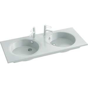 Раковина двойная Jacob Delafon Odeon Rive Gauche 120х50 белая (EXAT112-Z-00)