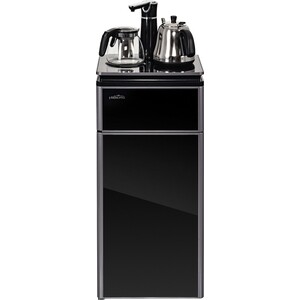 Кулер для воды напольный Hiberg F-81FGB с чайным столиком