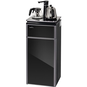 Кулер для воды напольный Hiberg F-81FGB с чайным столиком