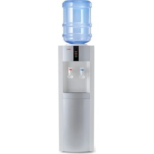 Кулер для воды напольный AEL LD-AEL-47c white/silver с шкафчиком