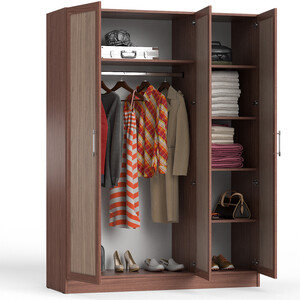 Шкаф распашной СВК СВК-1500-Р ясень шимо светлый/ясень шимо темный