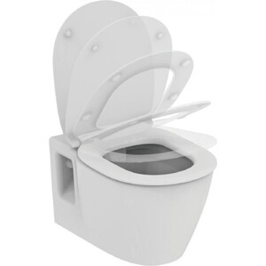 Унитаз подвесной безободковый Ideal Standard Rimless с сиденьем-микролифт (E822301)