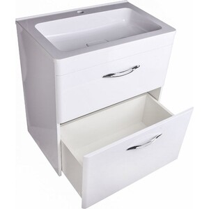Тумба под раковину Style line Каре 70 Люкс напольная, белая (СС-00002266)