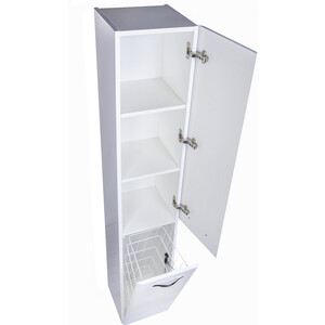 Пенал Style line Каре 30 с бельевой корзиной, белый (СС-00002271)