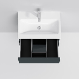 Мебель для ванной Am.Pm Gem 60 подвесная, два ящика, графит