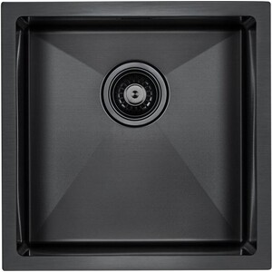 Кухонная мойка Paulmark Aller вороненая сталь PVD (PM904444-GM)