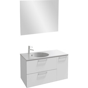 Мебель для ванной Jacob Delafon Odeon Rive Gauche 100 подвесная, белый блестящий/хром
