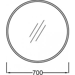 Зеркало Jacob Delafon Odeon Rive Gauche 70 круглое, медь (EB1177-CPR)