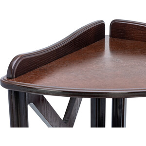 Этажерка-стеллаж Мебелик Джульетта 3 угловая, орех (П0003915)