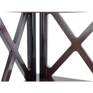 Этажерка-стеллаж Мебелик Джульетта 3 угловая, орех (П0003915)