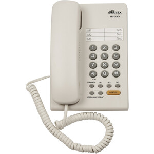 Проводной телефон Ritmix RT-330 white