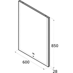 Зеркало Roca Aneto 60 с подсветкой (812362000)