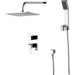 Душевая система Lemark Unit с верхним душем, хром (LM4529C)