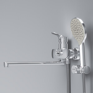 Смеситель для ванны Am.Pm Lik с душем, хром (F8095000)