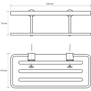 Мыльница-решетка Bemeta Cytro (146208406)