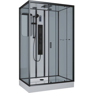 Душевая кабина Niagara NG-6912-01GQR BLACK 120х80х210 правая