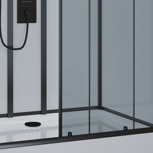 Душевая кабина Niagara NG-6912-01GQR BLACK 120х80х210 правая