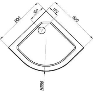 Душевой поддон Triton Гидрус ПД2 90х90 с каркасом и фронтальным экраном (Щ0000005624)