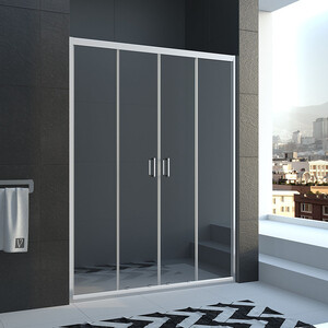 Душевая дверь Veconi Vianno 140x185 прозрачная, хром (VN45-140-01-19C1)