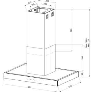 Вытяжка островная Kuppersberg DUDL 8 GW