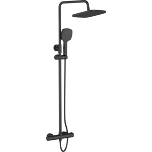 Душевая система Orange Thermo с термостатом, черная (T02S4-912b)