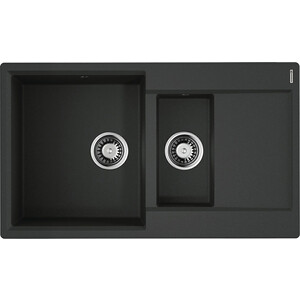 Кухонная мойка Omoikiri Daisen 86-2 BL черная (4993477)