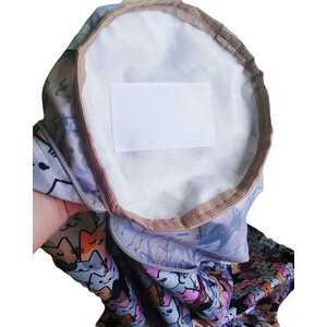 Кресло бескаркасное Mypuff Груша коты серые размер компакт принтованный оксфорд bm_592