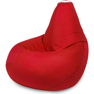 Кресло бескаркасное Mypuff Груша красный размер компакт оксфорд bm_025