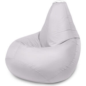 Кресло бескаркасное Mypuff Груша серебристый размер комфорт оксфорд bbb_265