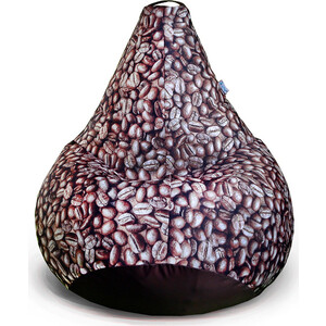 Кресло бескаркасное Mypuff груша, Дон Кофе, размер XXXL- Стандарт, мебельный хлопок и оксфорд