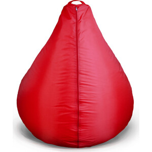 Кресло бескаркасное Mypuff груша, Клубника Дивная, размер XXXL- Стандарт, мебельный хлопок и оксфорд