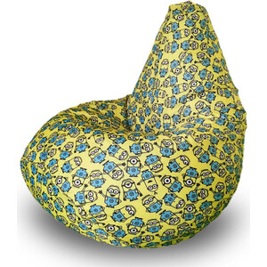 Кресло бескаркасное Mypuff Груша миньоны размер стандарт принтованный оксфорд b_593