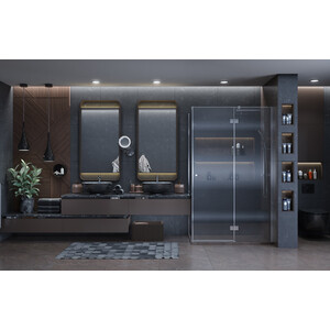 Душевой уголок Ambassador Diamond 120x80 правый, прозрачный, хром (12011104R)