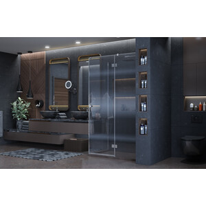 Душевой уголок Ambassador Diamond 120x80 правый, прозрачный, хром (12011104R)