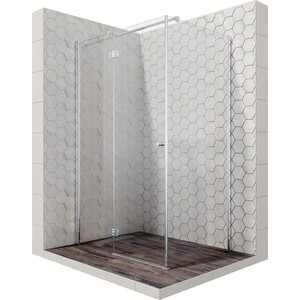 Душевой уголок Ambassador Diamond 120x80 левый, прозрачный, хром (12011107L)