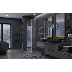 Душевой уголок Ambassador Diamond 120x80 левый, прозрачный, хром (12011107L)