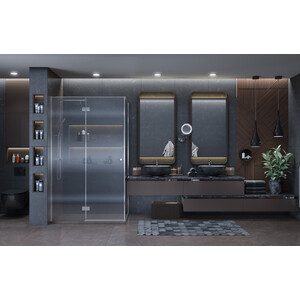 Душевой уголок Ambassador Diamond 120x80 левый, прозрачный, хром (12011107L)