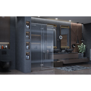 Душевой уголок Ambassador Diamond 120x80 левый, прозрачный, хром (12011107L)