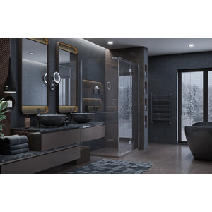 Душевой уголок Ambassador Diamond 120x80 правый, прозрачный, хром (12011107R)