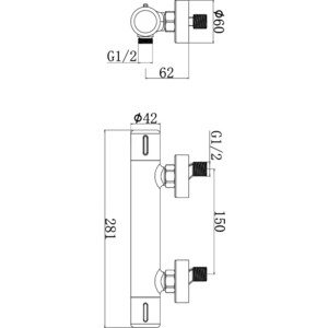Термостат для душа Agger Thermo (A2450000)